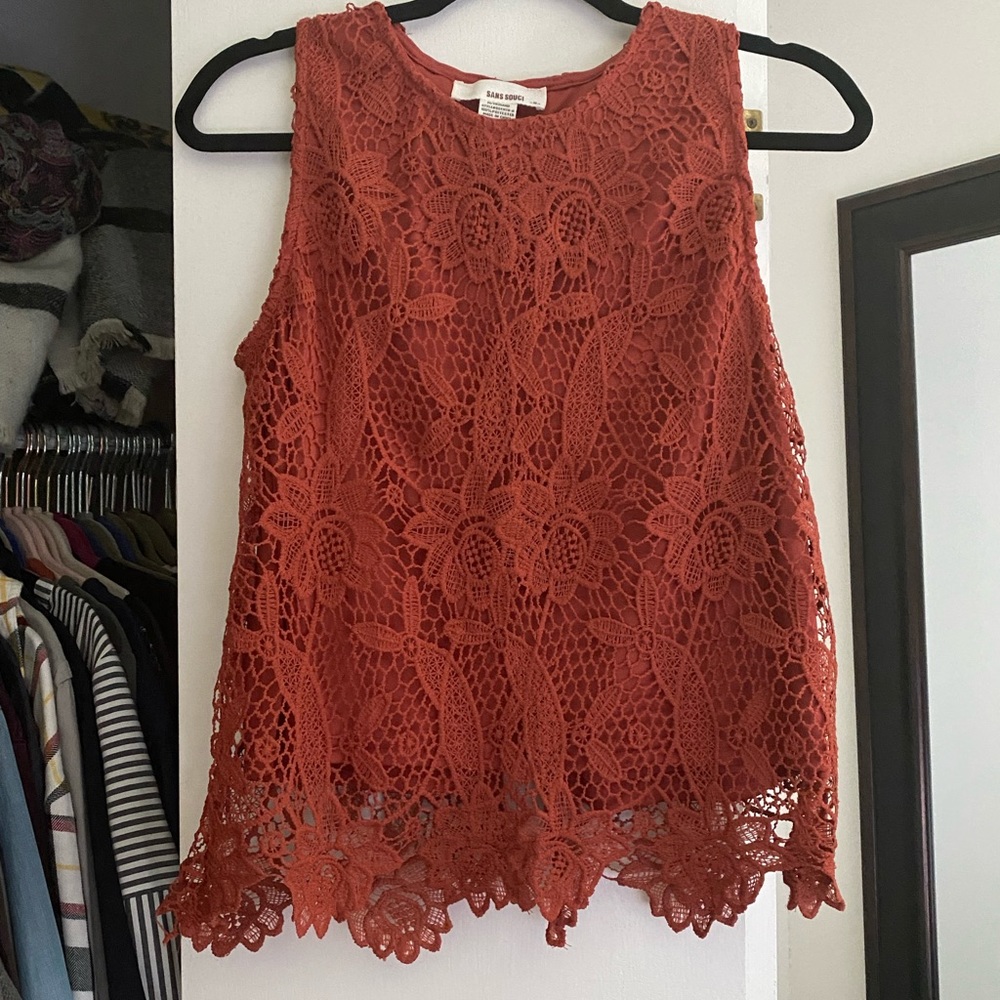 Lace tank top